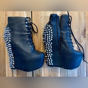 Jeffrey Campbell Spiked Damsel Platform Wedges (discontinued)